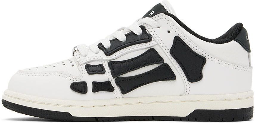 AMIRI Kids Black & White Skel Sneakers - Picture 3