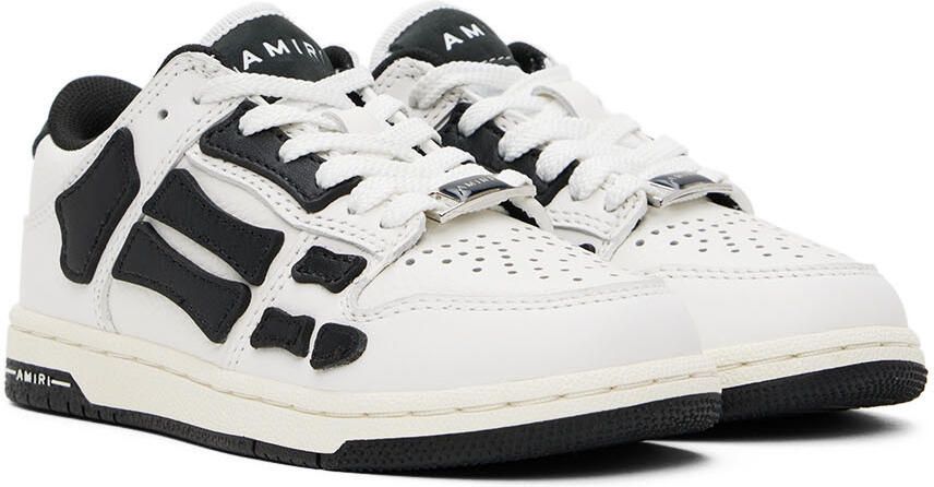 AMIRI Kids Black & White Skel Sneakers - Picture 2