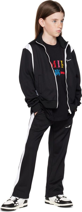 AMIRI Kids Black & White Skel Top High Sneakers - Picture 4