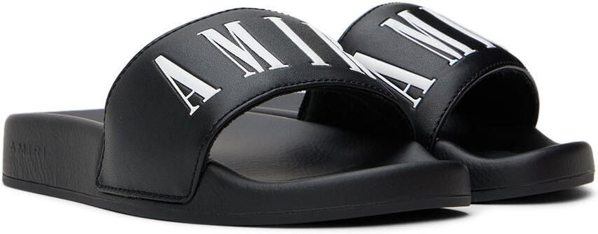 AMIRI Kids Black Rubber Pool Slides - Picture 2
