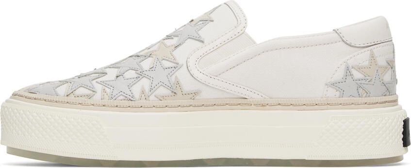 AMIRI Off-White Stars Court Slip-On Sneakers - Picture 3