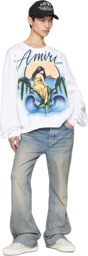 AMIRI Off-White Stars Court Slip-On Sneakers - Picture 4