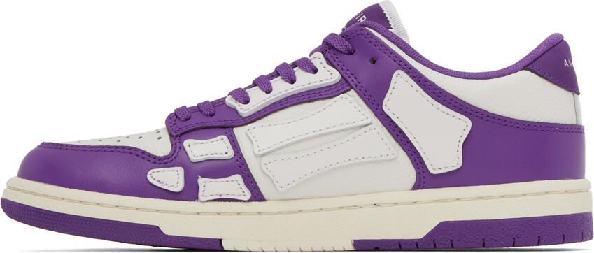 AMIRI Purple & White Skel Low Sneakers - Picture 3