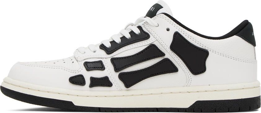 AMIRI White & Black Skel Top Low Sneakers - Picture 3