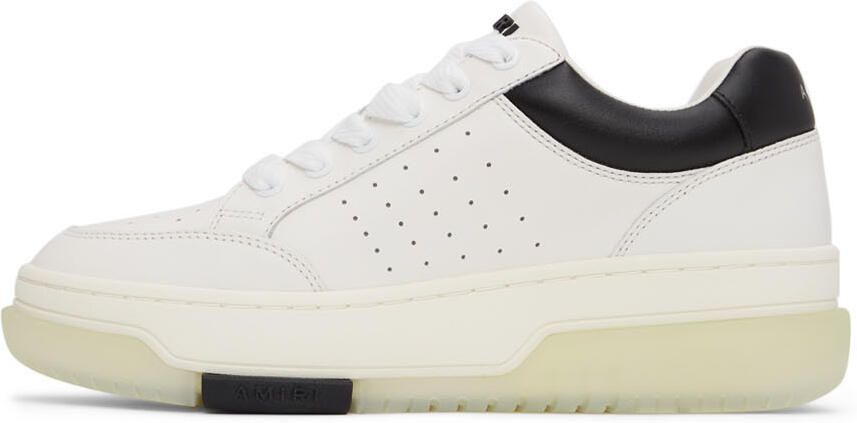 AMIRI White & Black Stadium Low Sneakers - Picture 4