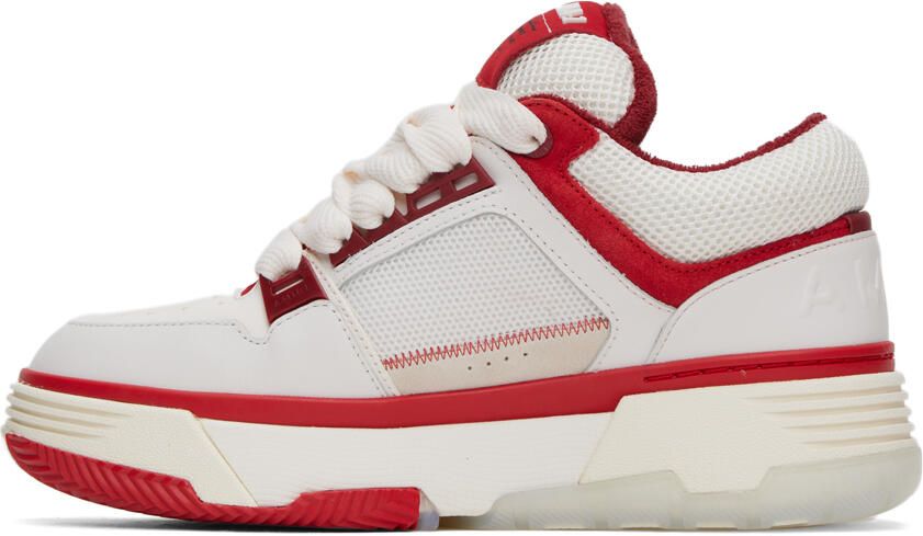AMIRI White & Red MA-1 Sneakers - Picture 3