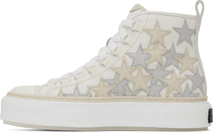 AMIRI White Stars Court High-Top Sneakers - Picture 3