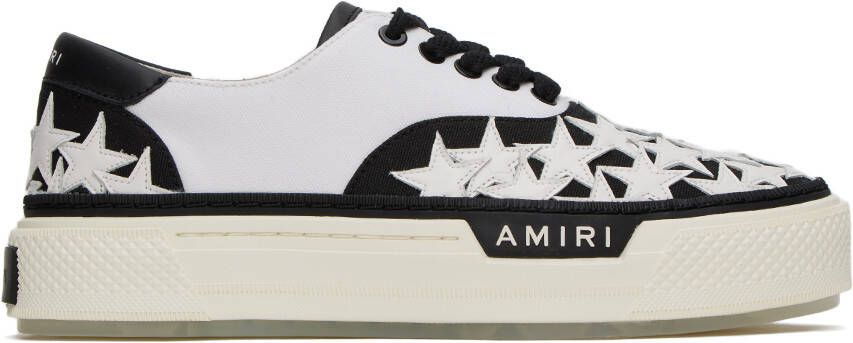 AMIRI Black & White Stars Court Sneakers