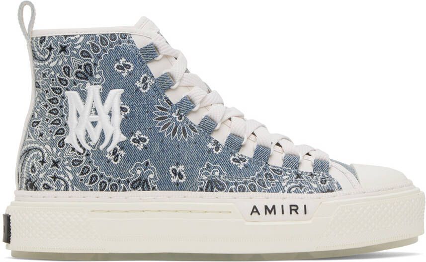 AMIRI Blue Court High Sneakers