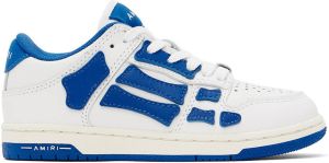 AMIRI Kids Blue & White Skel-Top Sneakers