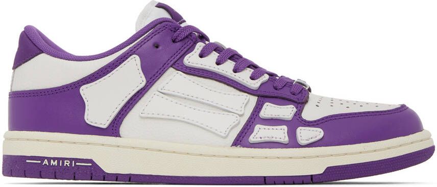 AMIRI Purple & White Skel Low Sneakers