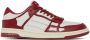 AMIRI Red & White Skel Low Sneakers - Thumbnail 1