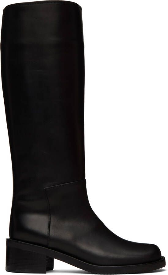 AMOMENTO Black Long Boots