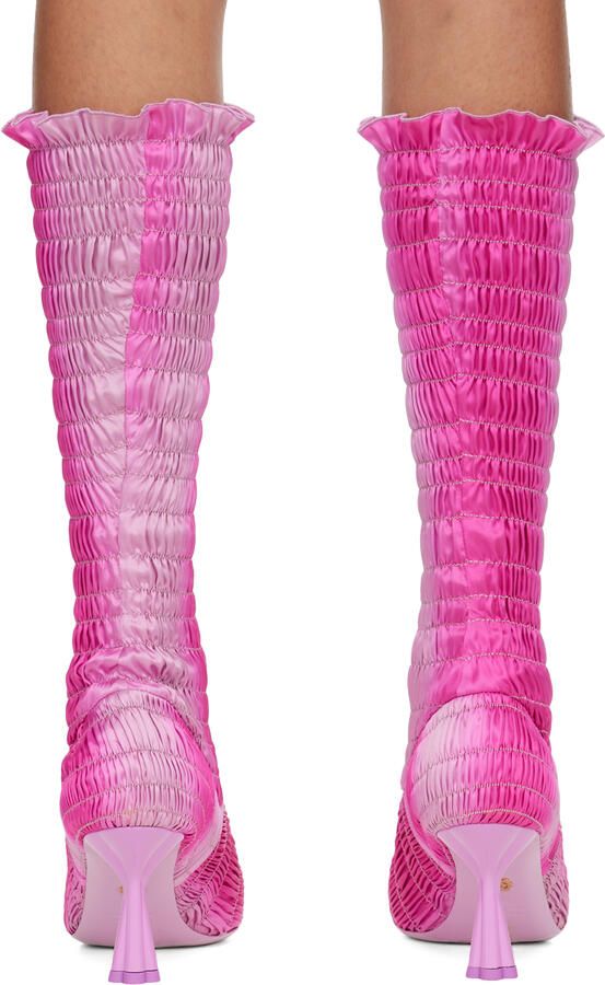 Amy Crookes Pink Lucienne Boots - Picture 2