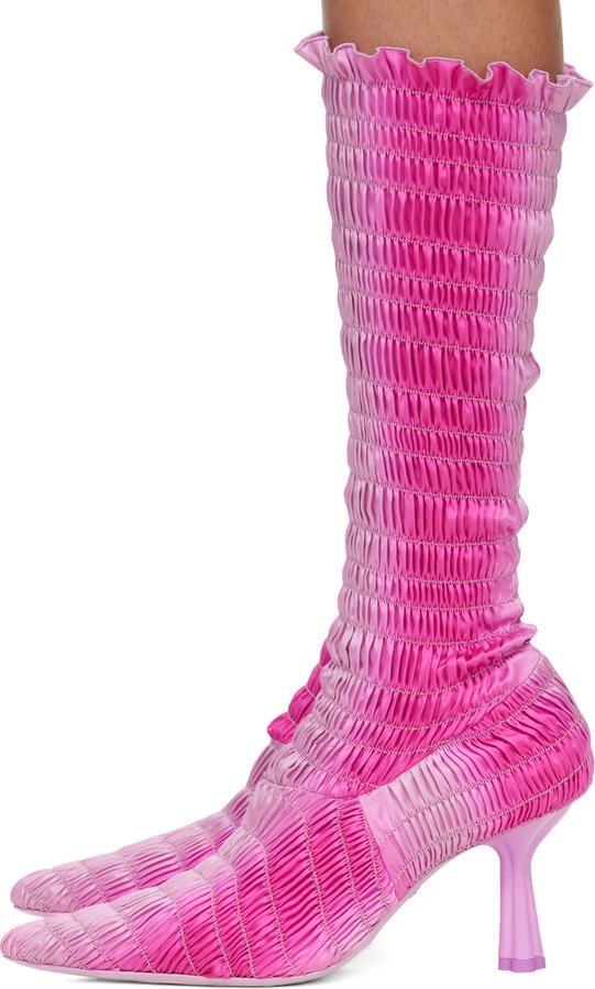 Amy Crookes Pink Lucienne Boots - Picture 3
