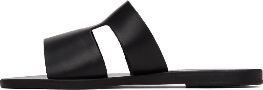 Ancient Greek Sandals Black Apteros Sandals - Picture 3