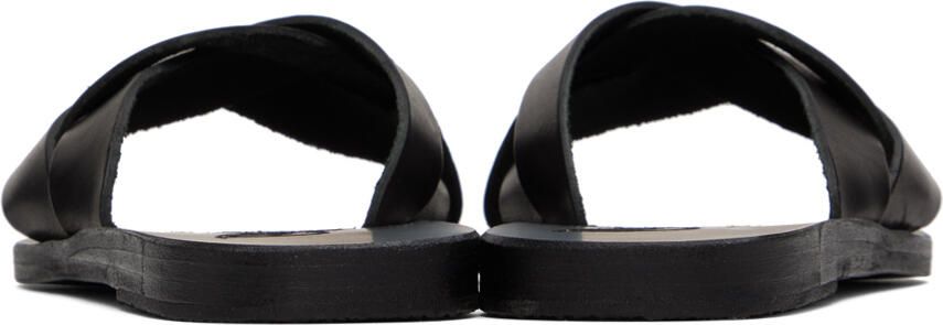 Ancient Greek Sandals Black Arachne Sandals