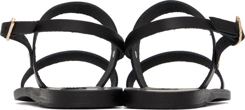 Ancient Greek Sandals Black Clio Sandals - Picture 8