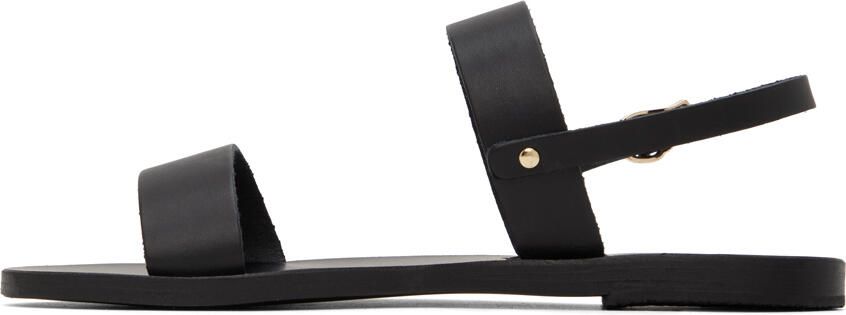 Ancient Greek Sandals Black Clio Sandals - Picture 4