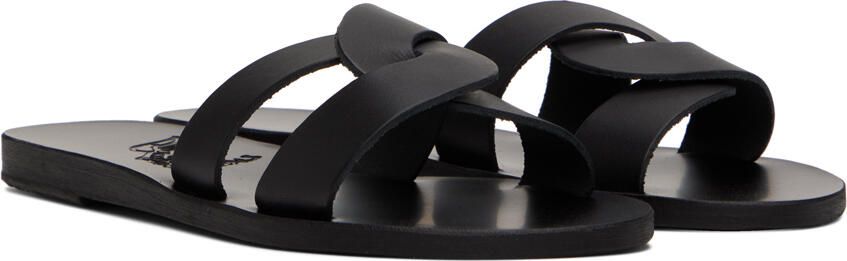 Ancient Greek Sandals Black Desmos Sandals - Picture 2