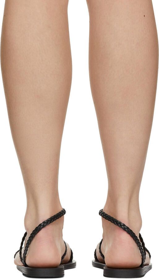 Ancient Greek Sandals Black Eleftheria Sandals - Picture 3