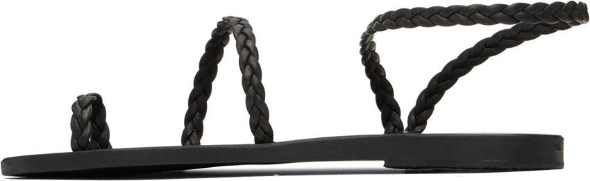 Ancient Greek Sandals Black Eleftheria Sandals - Picture 4