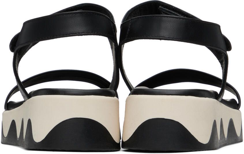 Ancient Greek Sandals Black Salamina Sandals