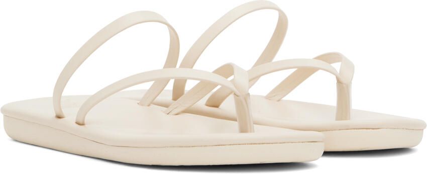 Ancient Greek Sandals Off-White Flip Flop Sandals - Picture 2