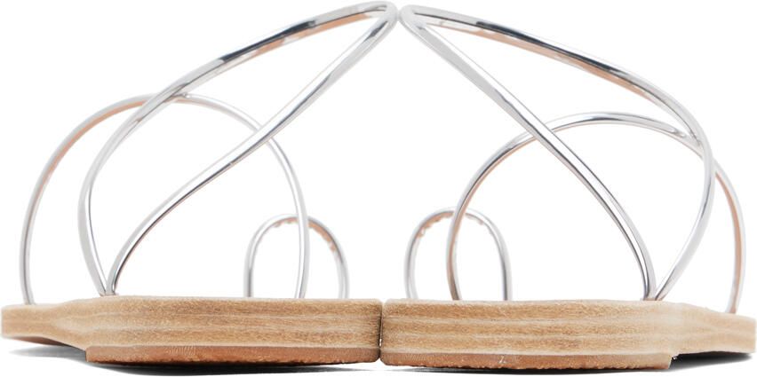 Ancient Greek Sandals Silver Chora Sandals