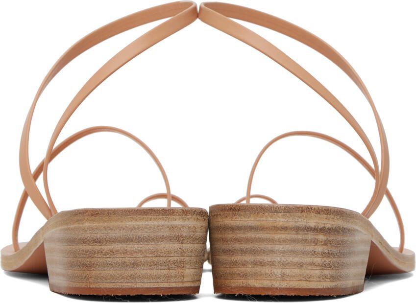Ancient Greek Sandals Tan Apli Eleftheria Heels
