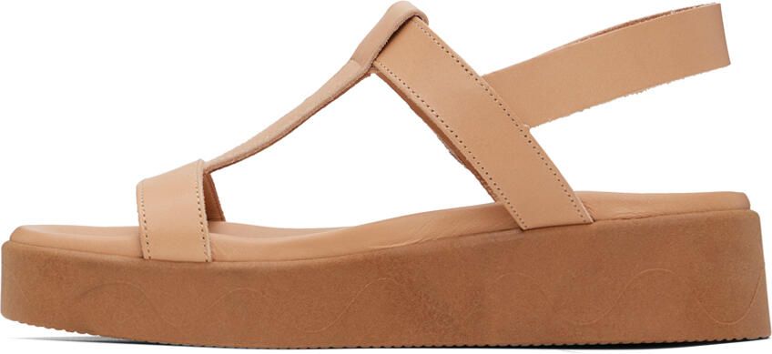 Ancient Greek Sandals Tan Myrto Sandals - Picture 3