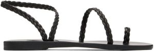 Ancient Greek Sandals Black Eleftheria Sandals
