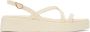 Ancient Greek Sandals White Silia Flat Sandals - Thumbnail 1