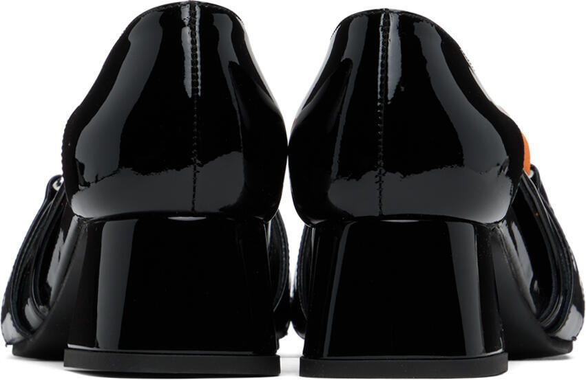 Ancuta Sarca Black & Orange Olga Heels