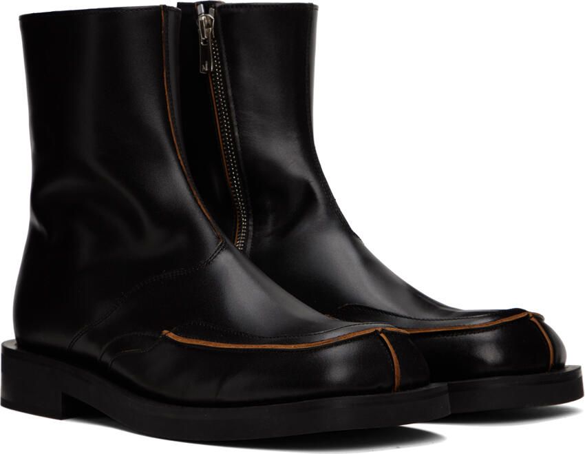 Andersson Bell Black Dayne Zip-Up Boots - Picture 2