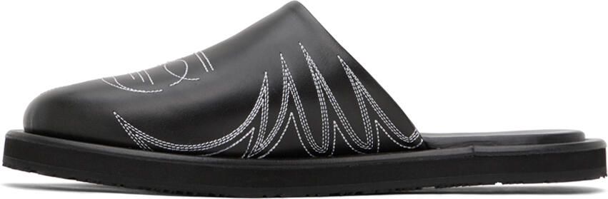 Andersson Bell Black Western Mules - Picture 4