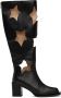 ANDREJ GRONAU SSENSE Exclusive Black Star Cut Boots - Thumbnail 1