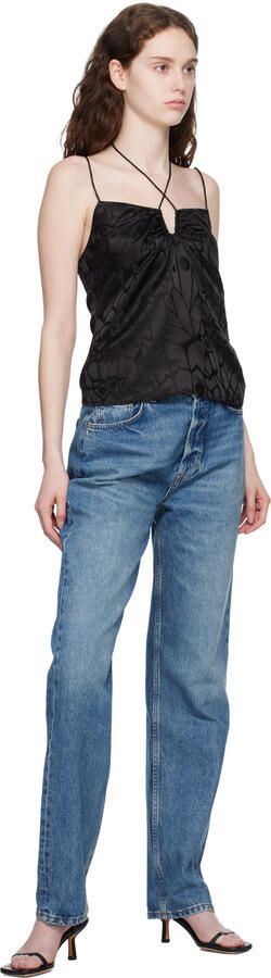 ANINE BING Black Invisible Heeled Sandals - Picture 4