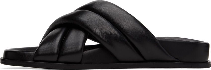 ANINE BING Black Lizzie Slides - Picture 4