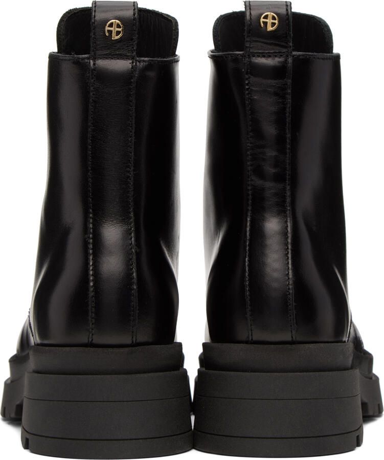 ANINE BING Black Luc Combat Boots