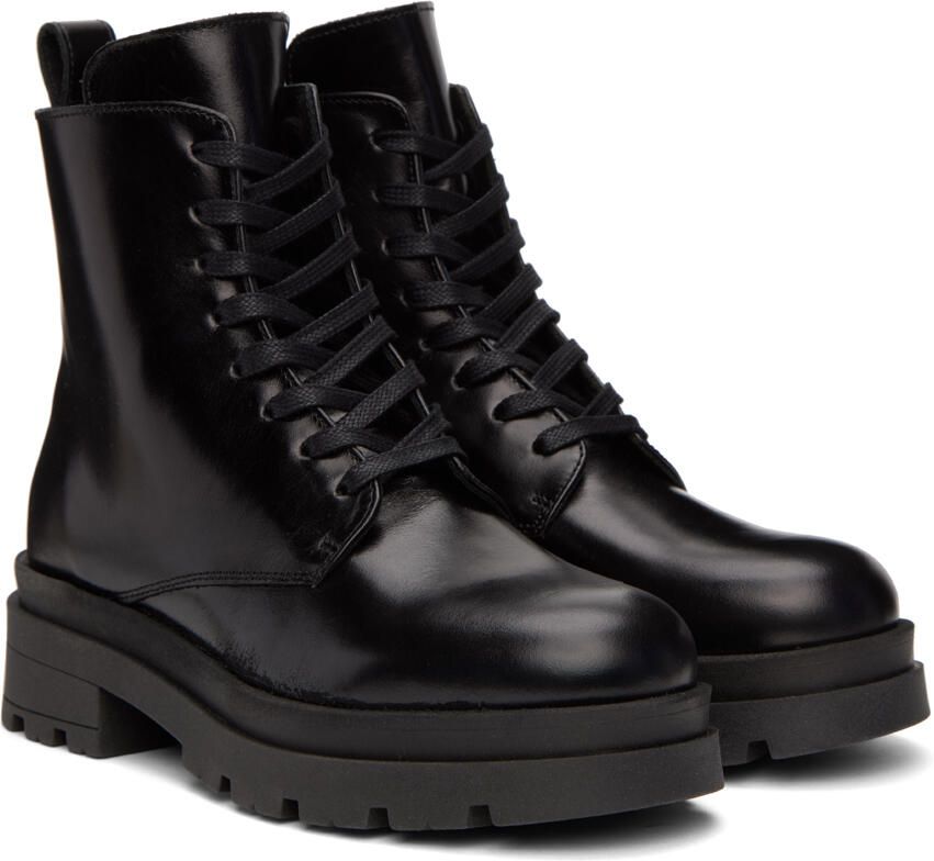 ANINE BING Black Luc Combat Boots - Picture 2