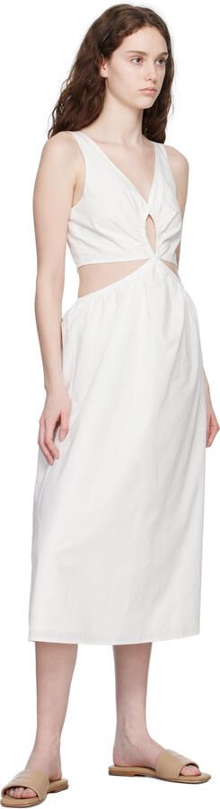 ANINE BING Ria open-toe leather slides Neutrals - Picture 2