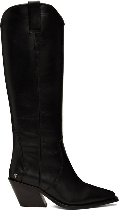 ANINE BING Tania knee-high boots Black - Picture 1