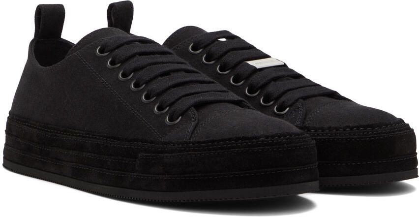 Ann Demeulemeester Black Denim Gert Sneakers - Picture 2