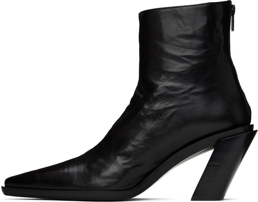 Ann Demeulemeester Black Florentine Boots - Picture 2
