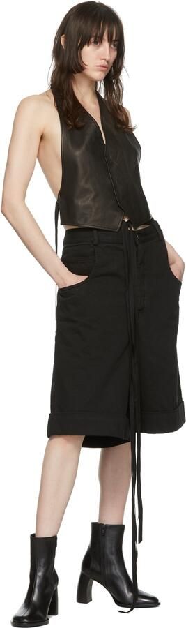 Ann Demeulemeester Black Lisa Ankle Boots - Picture 4