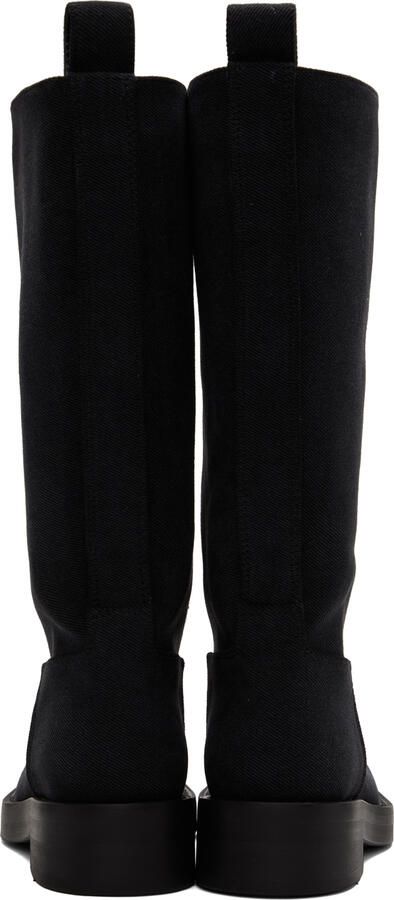 Ann Demeulemeester Grey Denim Jose Boots - Picture 3