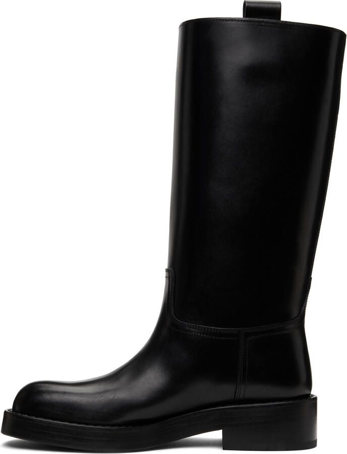 Ann Demeulemeester Leather Stein Boots