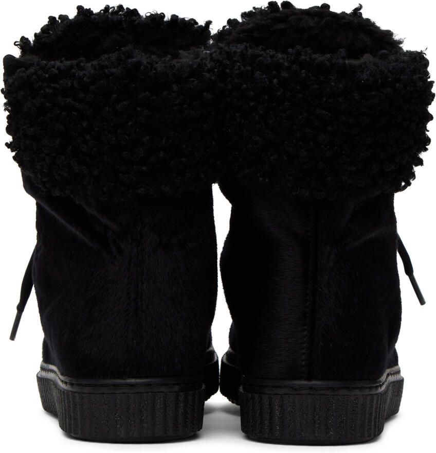 Anna Sui Black Pajar Edition Mod Boots