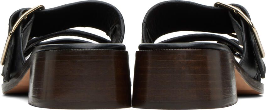 A.P.C. Black Aly À Talon Heeled Sandals